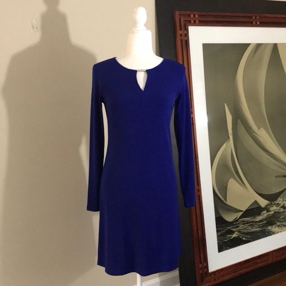 Michael Kors Dresses & Skirts - NWOT Micheal Kors Long Sleeve Blue Shift Dress XS